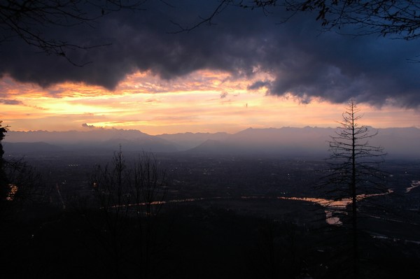 Turin And Alps (sunset)